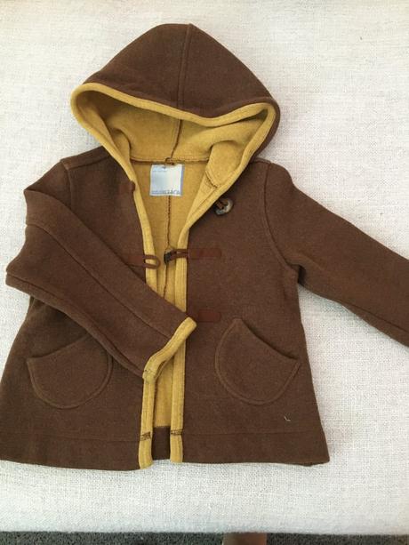 Kabátik z úpletoviny s kapucňou, zara,104