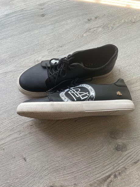 Predám čierne kožené tenisky ralph lauren, veľ 40, ralph lauren,40