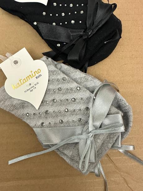 Ponožky kamienky a mašličky, 24 - 34