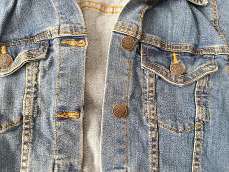 Dámska riflova bunda, pull&bear,m