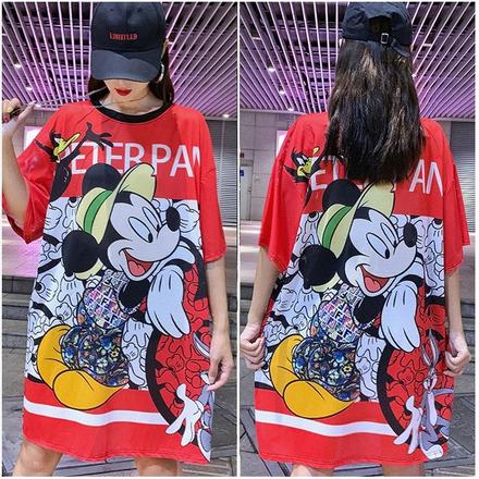 Cervene saty mickey,