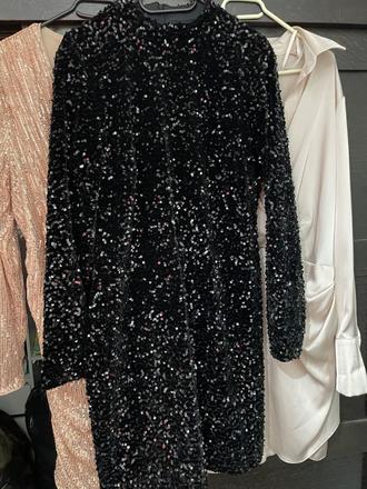 Flitrové šaty, reserved,xl