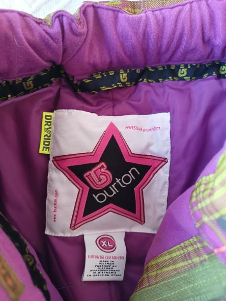 Snowboard nohavice burton 148-155, burton,152