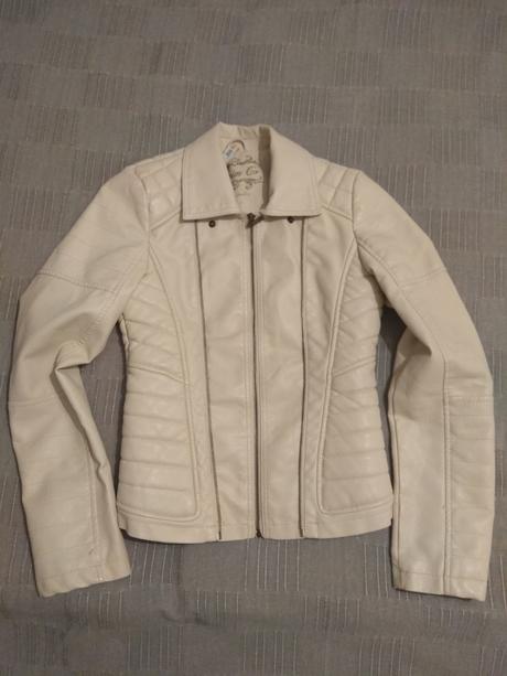 Kožená bundička, denim,36