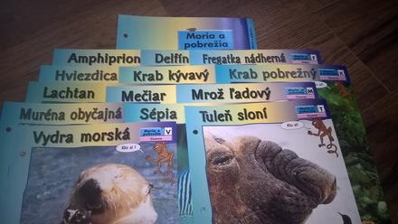 Kartičky z knihy svet zvierat,