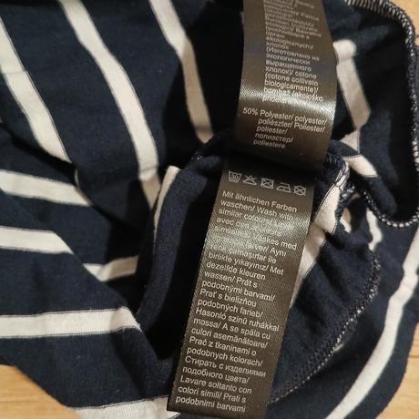 Pásikavé ležérne bavlnené tričko, tchibo,46