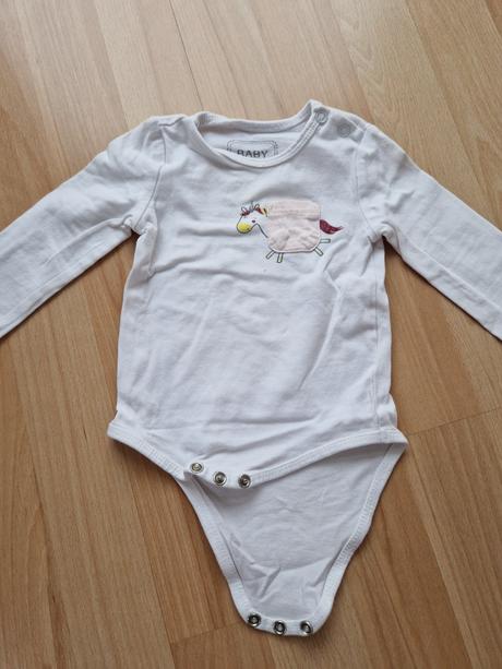 Detske body s dlhým rukávom 12 ks hračka gratis, 68
