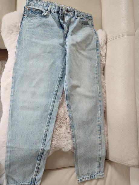 Pánske rifle bershka (straight vintage), bershka,40