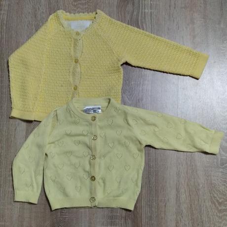 Svetríky na gombíky pre dievčatko, f&f,74