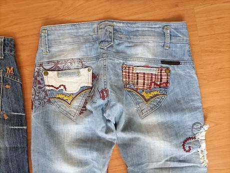 Dámske rifle s nízkym pasom, m