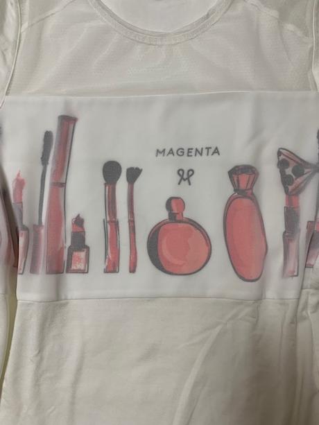 Tenké tričko s tylom zn. magenta, l / m