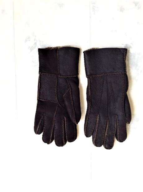 Kožušinové teplé rukavice -strihaný baran, m
