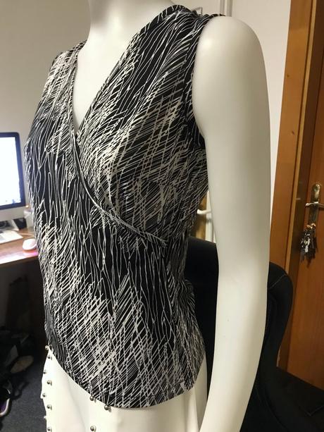 Tričko v zavinovacom štýle, uni, 