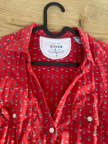 Červená košeľa, mango,s
