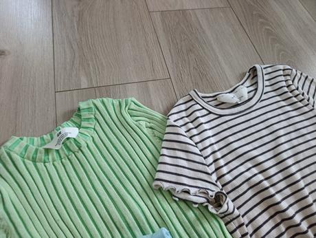Tričká ,croptop, h&m,140