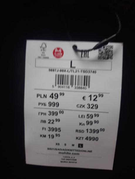 Nový dámsky balvnený top s visačkou, mohito,l