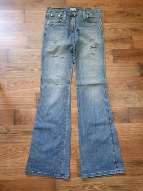Siroke vysuchane jeansy, etam,38