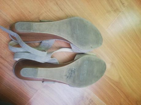 Kožené sandalky, deichmann,42