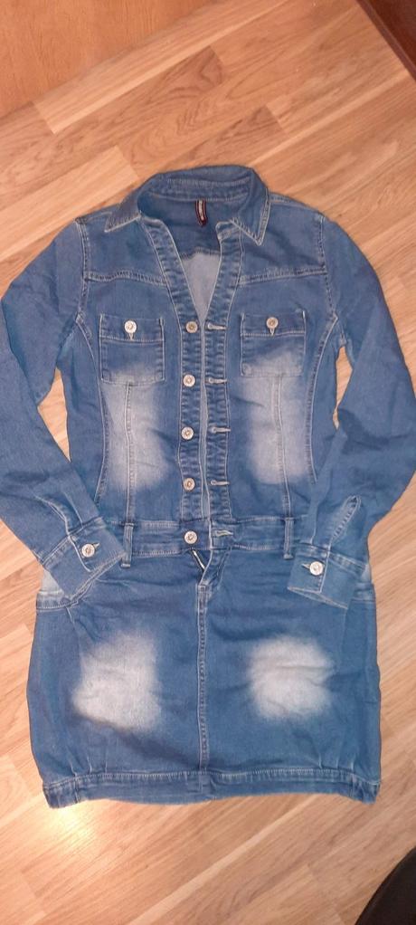 Riflove saty -dlhy rukav c.36, bonprix,36