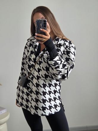 Čiernobiela bundička m/l, m