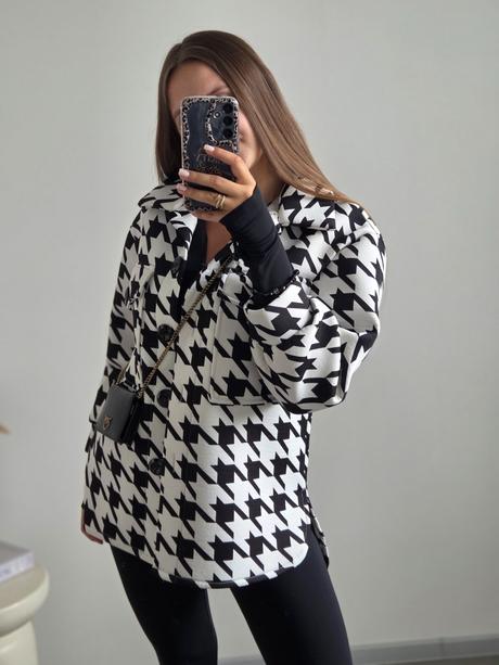 Čiernobiela bundička m/l, m