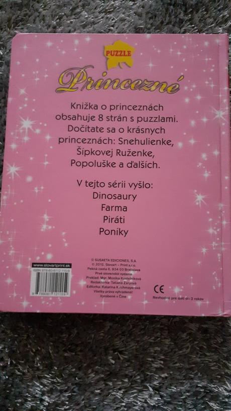 Knižka princezné- puzzle, 