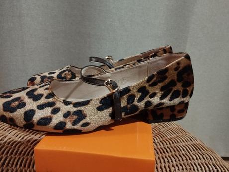 Tigrované baleríny, veľ. 37 - ako nové, 37