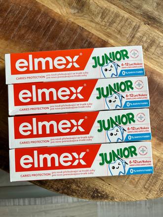 4ks zubná pasta elmex junior 6-12 rokov,