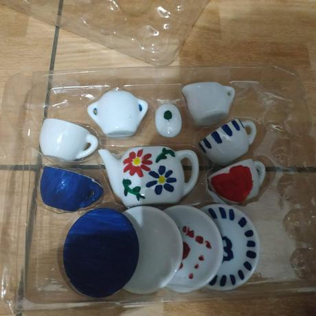 Tanieriky, poháriky keramické, 