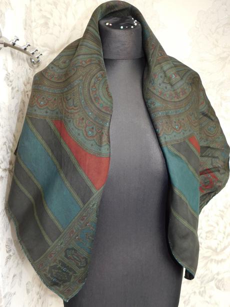 Kvalitná luxusna hodvabna elegantná šatka, xl