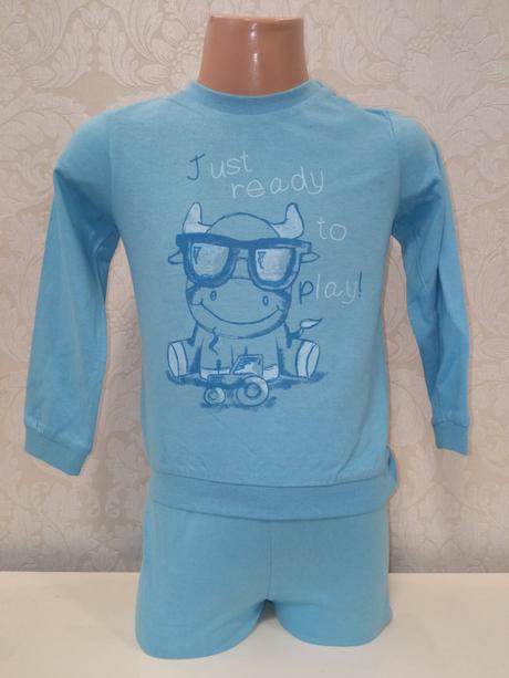 Chlapčenské modré dlhé pyžamo (18-24 mes.), fagottino,86