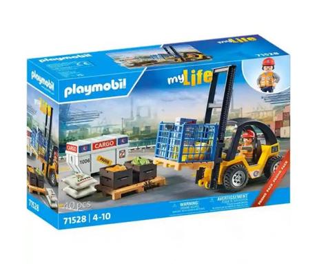 Playmobil 71528 - vysokozdvižný vozík s nákladom,