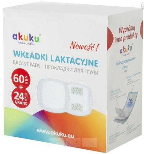 Akuku a0368 jednorázové vložky do podprsenky 84ks,