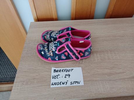 Dievčenské barefoot prezuvky zn.ef veľ.29, 29