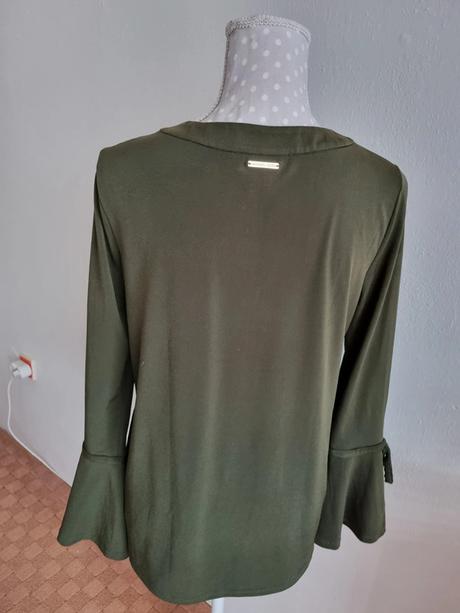 Olivový elastický top/blúzka michael kors 40, michael kors,40