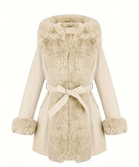 Kožený kabát s kožušinou (nové-xl), xl