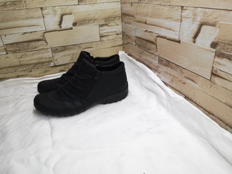 Rieker 38 - dámske zateplené čierne topánky, rieker,38