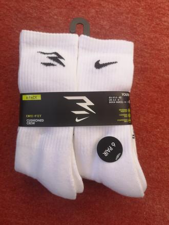 Nike ponožky 6 párov veľkosť 37,5-40, nike,37 / 38 / 39 / 40