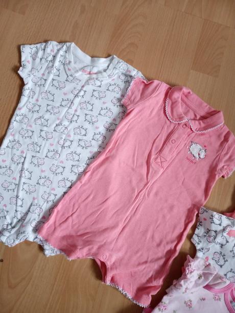 4x body a 2 overalíky 3-6 mes., lupilu,68