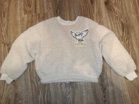 Huňatá mikina harry potter, h&m,134