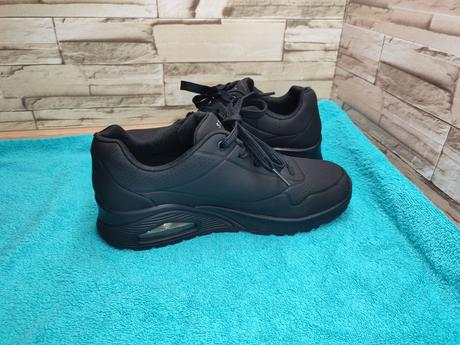 Skechers 38 - dámske čierne kožené topánky, skechers,38