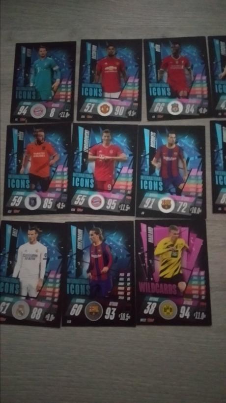 Futbalové kartičky match attax, 