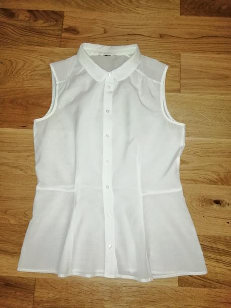 Pekná ľahučká biela blúzka, h&m,36