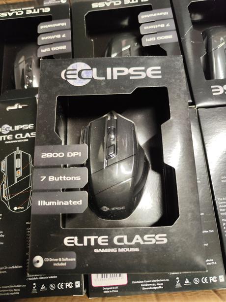 Herná myš eclipse elite class (2800 dpi) nová, 