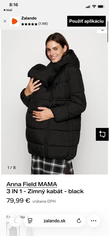 Tehotenska bunda 3v1, s