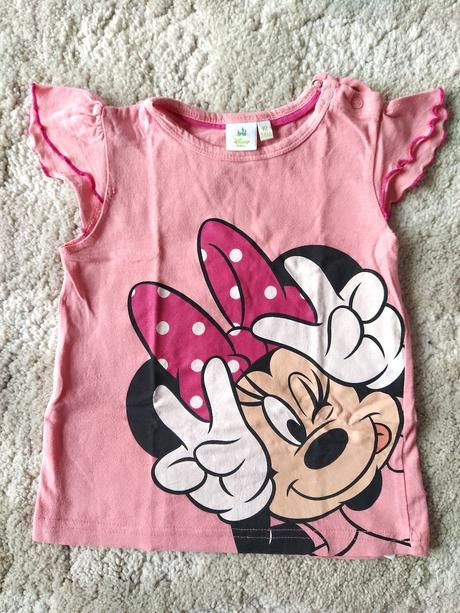 Ruzove tricko s minnie mouse, disney,92