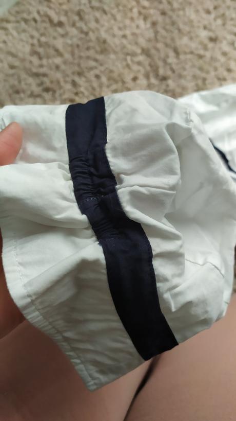 Námornícke šaty aj s klobúkom, c&a,86