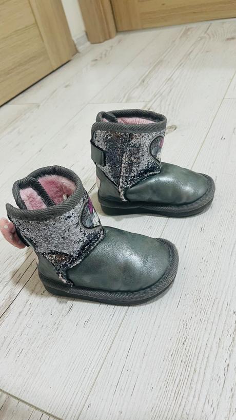 Strieborné čižmy minnie 24, 24