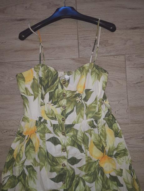Midi letné šaty, h&m,l
