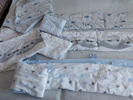 Mantinel + obliečky do detskej postieľky, šírka (cm): 30,dĺžka (cm): 180